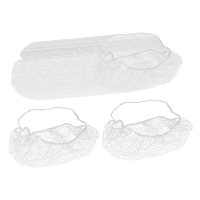 Becaristey 100Pcs Beard Protectors Durable Beard Covers for Enhanced Safety White elastic 1Set