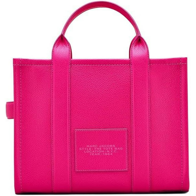 Marc Jacobs ロコエンホス トトハック H020L01FA210 212 Marc Jacobs Women's The Leather Large Tote Bag Hot Pink
