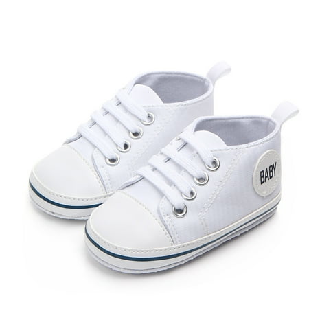 

FOCUSNORM Unisex Baby Shoes Boys Girls Sneakers Infant Slip On First Walking Shoes Toddler Casual Star Sneaker Crib Shoes
