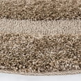 thumbnail image 3 of SAFAVIEH Florida Shag Collection 4' x 4' Round Cream / Cream SG454 Border Non-Shedding Living Room Bedroom Dining Room Entryway Plush 1.2-inch Thick Area Rug, 3 of 4