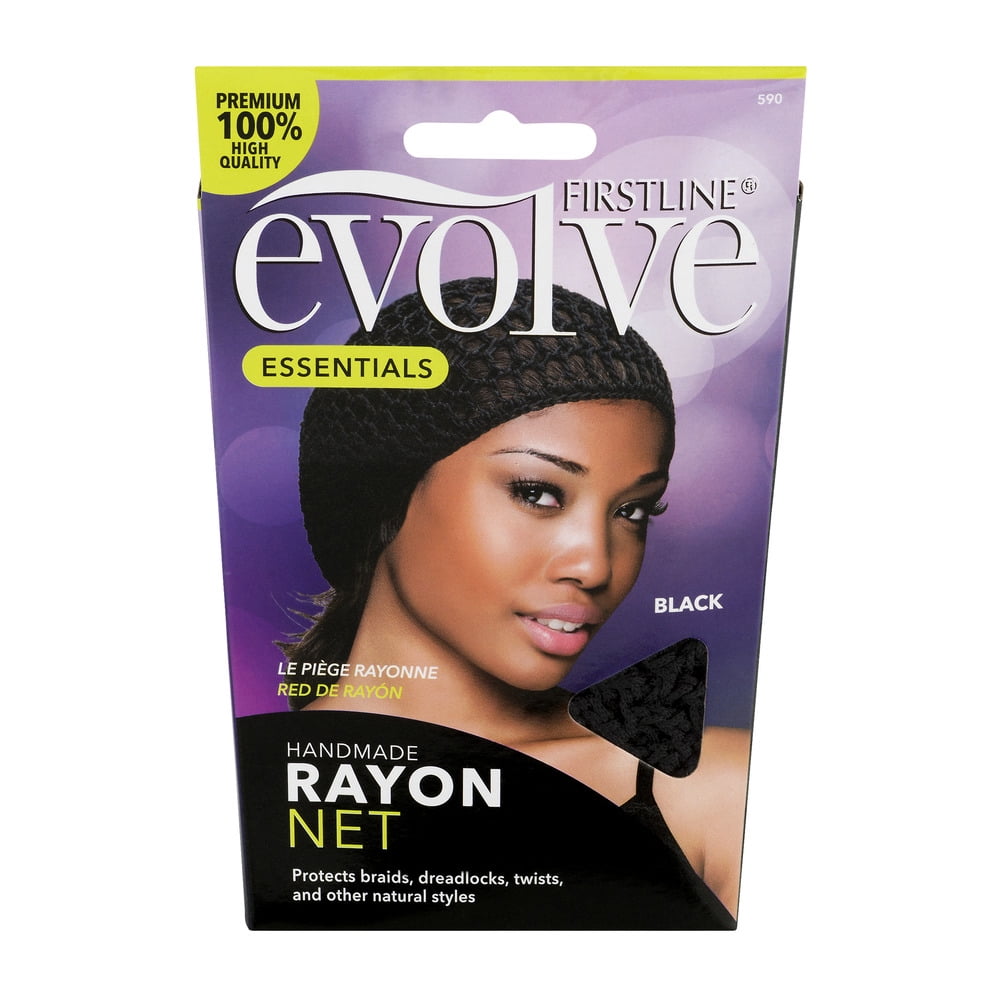 Evolve Handmade Rayon Hair Net, Black