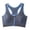 Sky Blue, variant on Women Front Zip Yoga Bra, Wireless Sports Bra with Removable Pads, Thin Daily Bra Lightweight, Seamless Yoga Bra Medium Support for Casual Wear