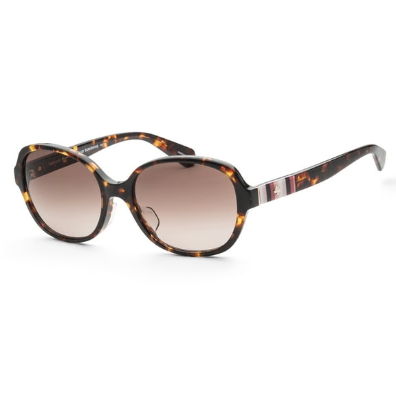 Kate Spade KS CAILEE/F/S Plastic Womens Rectangle Sunglasses Dark Havana 56mm Adult