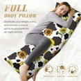 thumbnail image 7 of Naloa Sunflowers Country Body Pillow Cover, Pillowcases with Hidden Zipper Breathable Long Pillow Case (Pillows are not included,20x54 inch), 7 of 7