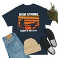 thumbnail image 3 of Believe in Yourself T-Shirt: Bigfoot Walking T-Rex Edition, 3 of 3