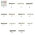 thumbnail image 2 of 30 Pieces Shirt Sweater Shank Button Replacement Clothes Coat Metal Buttons Brooch Pin Cufflink Badge Sewing Accessories Colorful, 2 of 6