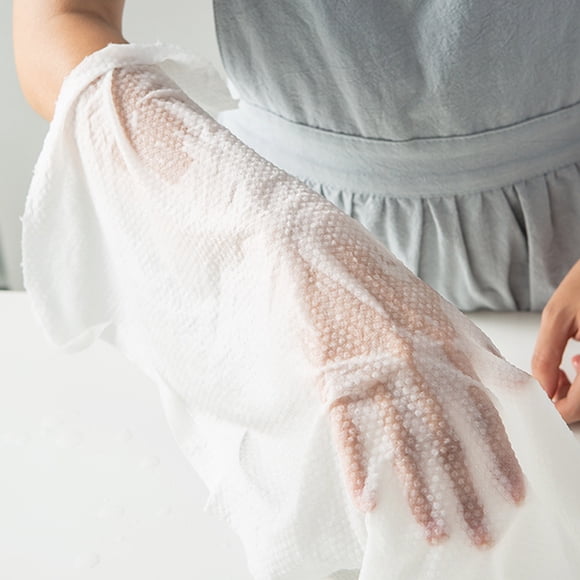 CIMAXIC Water Absorbent Disposable Towels White Dry and Wet Use for Beauty Salon and Home Cleaning