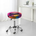 thumbnail image 7 of Hirioo Neon Cassette Tape for Round Bar Stool Seat Covers Washable Stool Cushion Slipcover Elastic Bar Chair Covers for 12-14 Inch Chair-14 inch, 7 of 7
