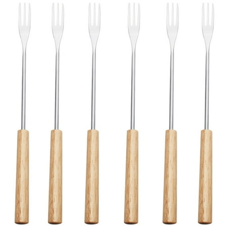 

6Pcs Stainless Steel Fondue Forks Cheese Fondue Forks Chocolate Fondue Forks Fruit Forks