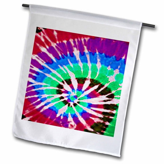 3dRose, Tie Dye Art 5, 12 x 18 inch Garden Flag
