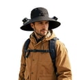 thumbnail image 5 of Stijggn Cooling! Gifts for Dad Solar Fan Hat, Hat for Men Women, Wide Brim Outdoor Sun-proof Hat with Fan, Cooling Fans that Blow Cold Air, USB Solar Charging, Fishing Camping Beach Hats, 5 of 6