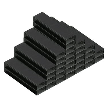 Uxcell Staples for Stapler, 2 Pack 26/6 Standard 1/4 Inch Length Staples for Office Supplies, Black