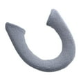 thumbnail image 2 of Funda de asiento de inodoro más gruesa, cálida, portátil, sencilla, reutilizable, de fácil limpieza, cojín para asiento de inodoro, para viajes, Gris oscuro, 2 of 8