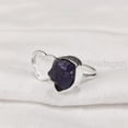 thumbnail image 4 of Natural Amethyst Ring, Raw Amethyst Adjustable Ring, Feb Birthstone, Heart Stone, 925 Sterling Silver, Womens Ring, Christmas, Thanksgiving, Handmade, Statement Jewelry, Rough Gemstone Jewelry, 4 of 5