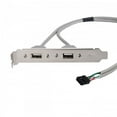thumbnail image 4 of FVH PCI-E USB 2.0 A type Female Screw to Motherboard 9p header cable with bracket, 4 of 7