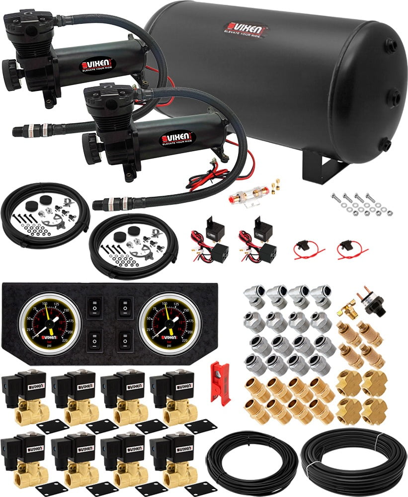 Vixen Air Suspension Kit for Truck/Car Bag/Air Ride/Spring. On Board