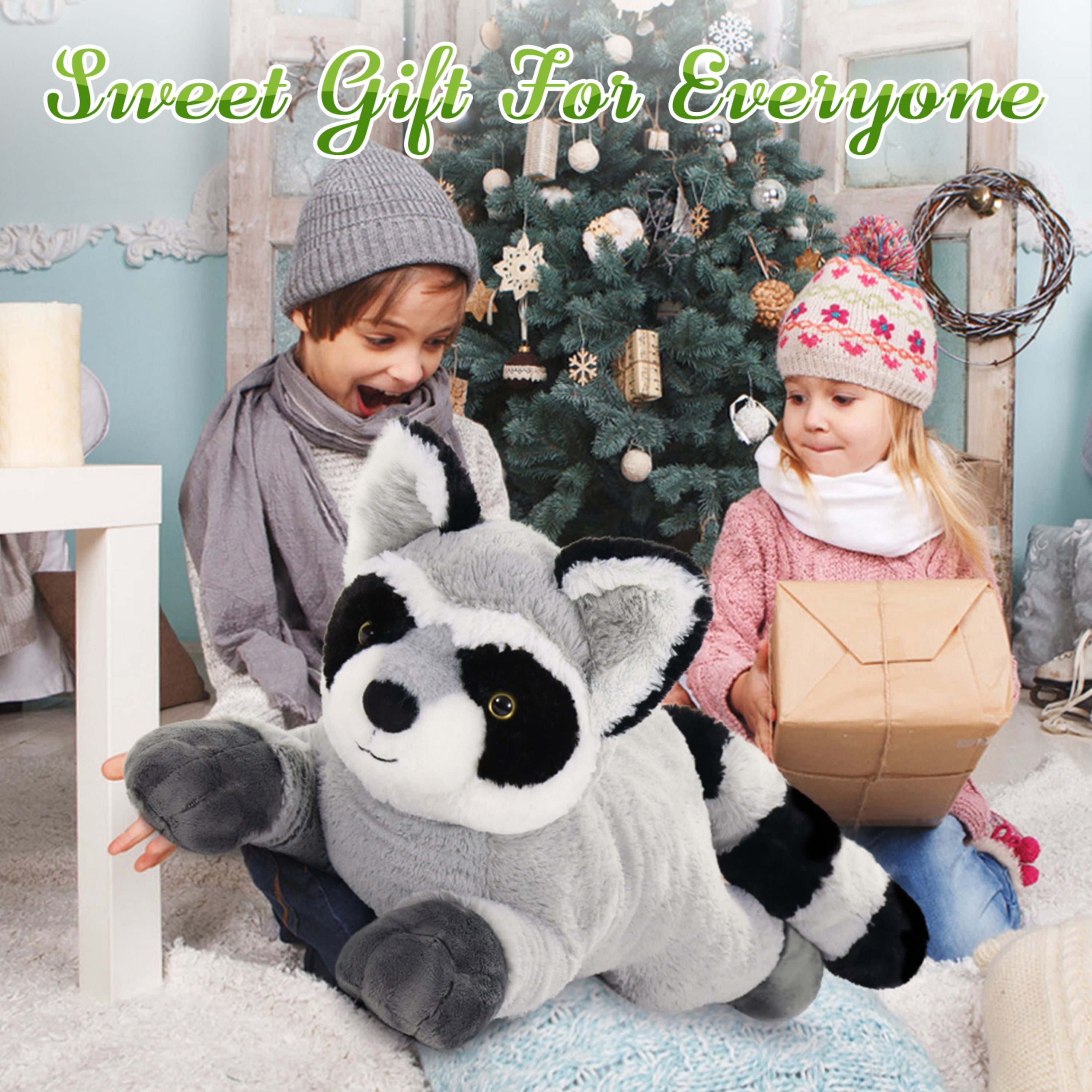 Tezituor 27.5'' Raccoon Stuffed Animal Big Stuffed Racoon Toy