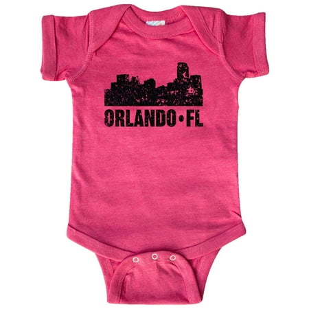 

Inktastic Orlando Skyline with Grunge Gift Baby Boy or Baby Girl Bodysuit