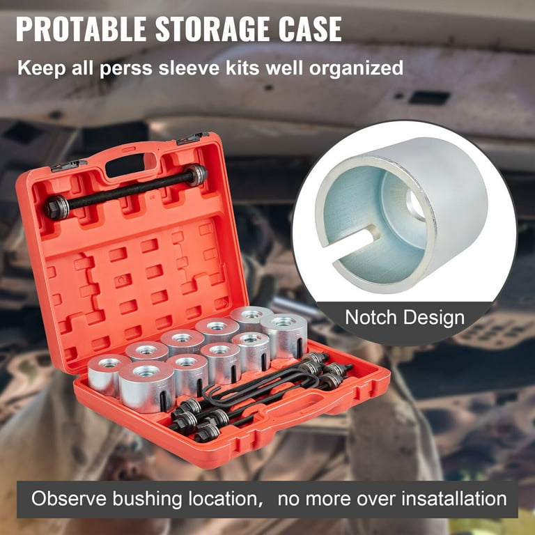 VEVOR 27 PCS Pull and Press Sleeve Kit, 45 # Steel Removal 