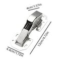 thumbnail image 3 of Floleo Clearance Stainless Steel Hinges 5 Inch, Thickened Cushioning Hinges, Non-Slotted Cabinet Door Hinge, Easy Installation, Durable & Noiseless Operation, 3 of 9