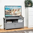 thumbnail image 4 of Costway Mueble para TV hasta 112 cm Centro Diversión con Repisa y 2 Puertas Consola para Salón y Dormitorio 112 x 40 x 61 cm, 4 of 9