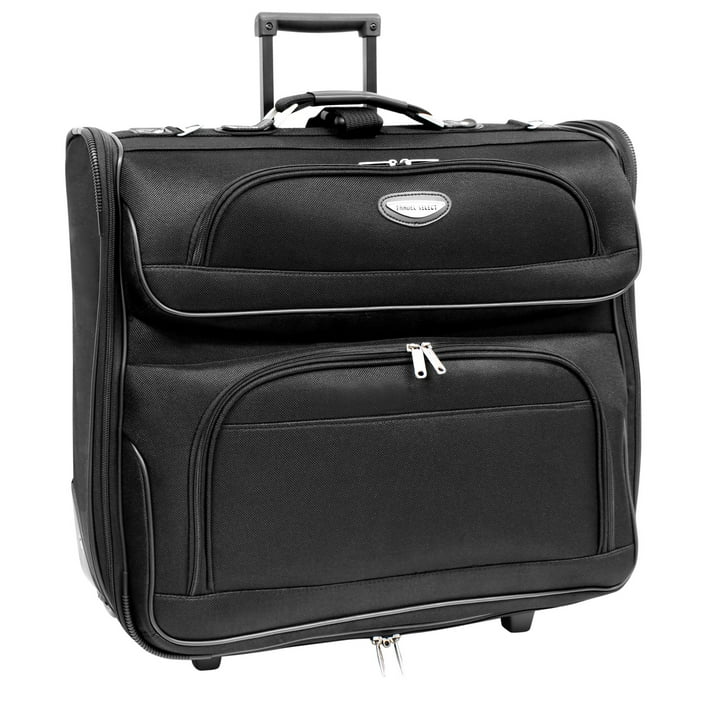 Traveler's Choice Travel Select Rolling Garment Bag, Black - Walmart.com