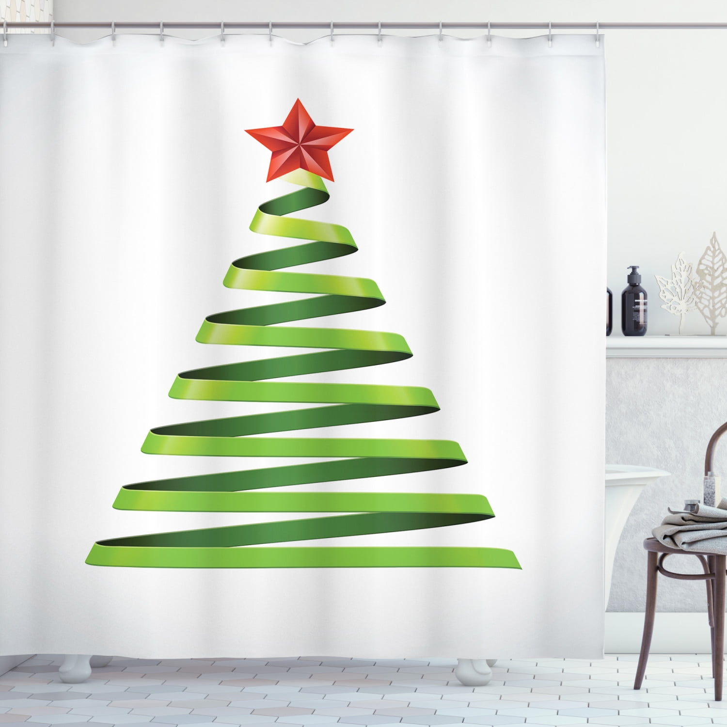 Christmas Shower Curtain Christmas Shower Curtain