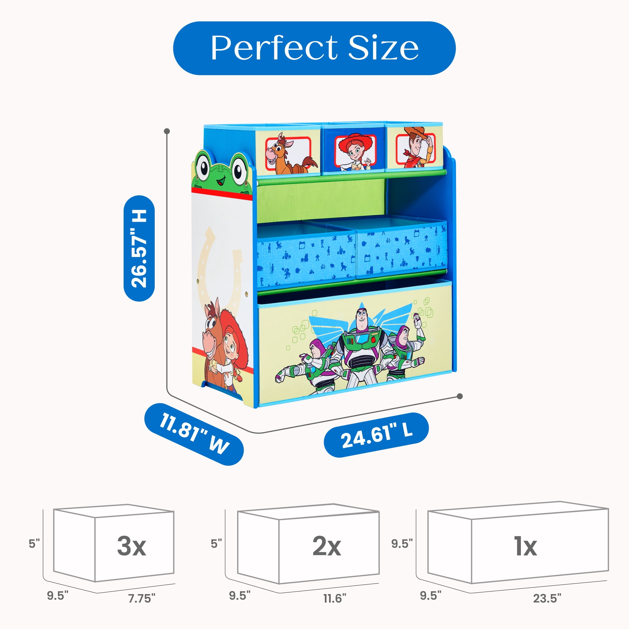Toy Story Design & Store 6 Bin Toy Storage Organizer by Delta Children