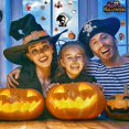 thumbnail image 3 of Decoraciones de Halloween, Adhesivos para Ventanas de Halloween, 9 Hojas, 98 Piezas, Pegatinas para Ventanas para decoración de Fiestas de Halloween, Esqueleto Lindo, murciélagos pequeños, a, 3 of 4