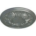 thumbnail image 3 of Ekena Millwork 11 3/4"OD x 1 1/4"P Wakefield Ceiling Medallion (Fits Canopies up to 3 5/8"), Hand-Painted Platinum, 3 of 7