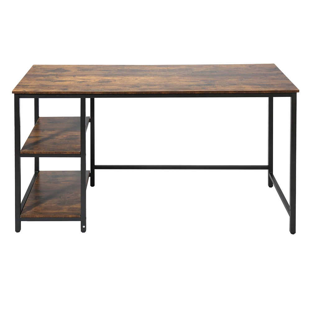 Kepooman 55 inch Reversible Computer Desk with Shelves for Home Office Student Study Gaming PC Work Kepooman 55 inch Reversible Computer Desk with Shelves for Home Office Student Study Gaming PC Work