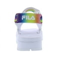 thumbnail image 3 of Fila Spot Eva Sandal PS Girls Shoes Size 1, Color: White/Shocking Orange/Electric Purple, 3 of 5