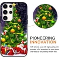 thumbnail image 2 of Christmas Black Print Phone Case for Samsung Galaxy A32 5G 6.5", with Aesthetics Pattern Design Soft TPU Silicone Xmas Cases, Shockproof Bumper Protector Camera Girls Women Cover, Gift, 2 of 6