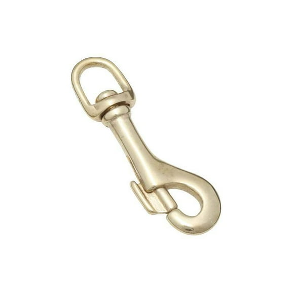 National Hardware New N258-616 Bolt Snap 7/16 Inch Swivel Eye 3 Inch Solid Bronze, Each
