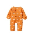thumbnail image 3 of Halloween Baby Boy Girl Outfit 3M 6M 12M 18M Pumpkin Long Sleeve Onesie Romper Jumpsuit Halloween Clothes Girl Boy, 3 of 9