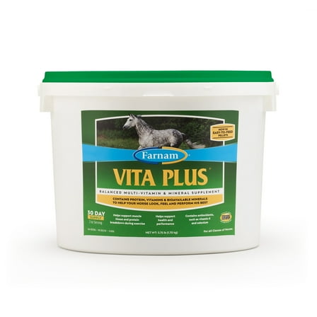 Farnam Vita Plus Balanced Multi-Vitamin & Mineral Supplement 3.75 Pounds, 30 Day Supply