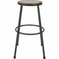 thumbnail image 6 of Lorell LLR83082 30 in. Metal Shop Stool with Wood & Medium Density Fiber Seat - Light Gray, 6 of 7