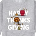 thumbnail image 3 of Peanuts - Happy Thanksgiving Icons - Men's Crew Neck Fleece Pullover, 3 of 6