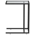 thumbnail image 2 of vidaXL Table d'Appoint pour Ordinateur Noir 50x35x65 cm Verre Trempé, 2 of 4