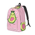 thumbnail image 2 of Daiia Cute Avocado Vintage Canvas Backpack for Men and Women ,Hiking Backpack,Travel Laptop Bag for School,Large Capacity Backpack, 2 of 8