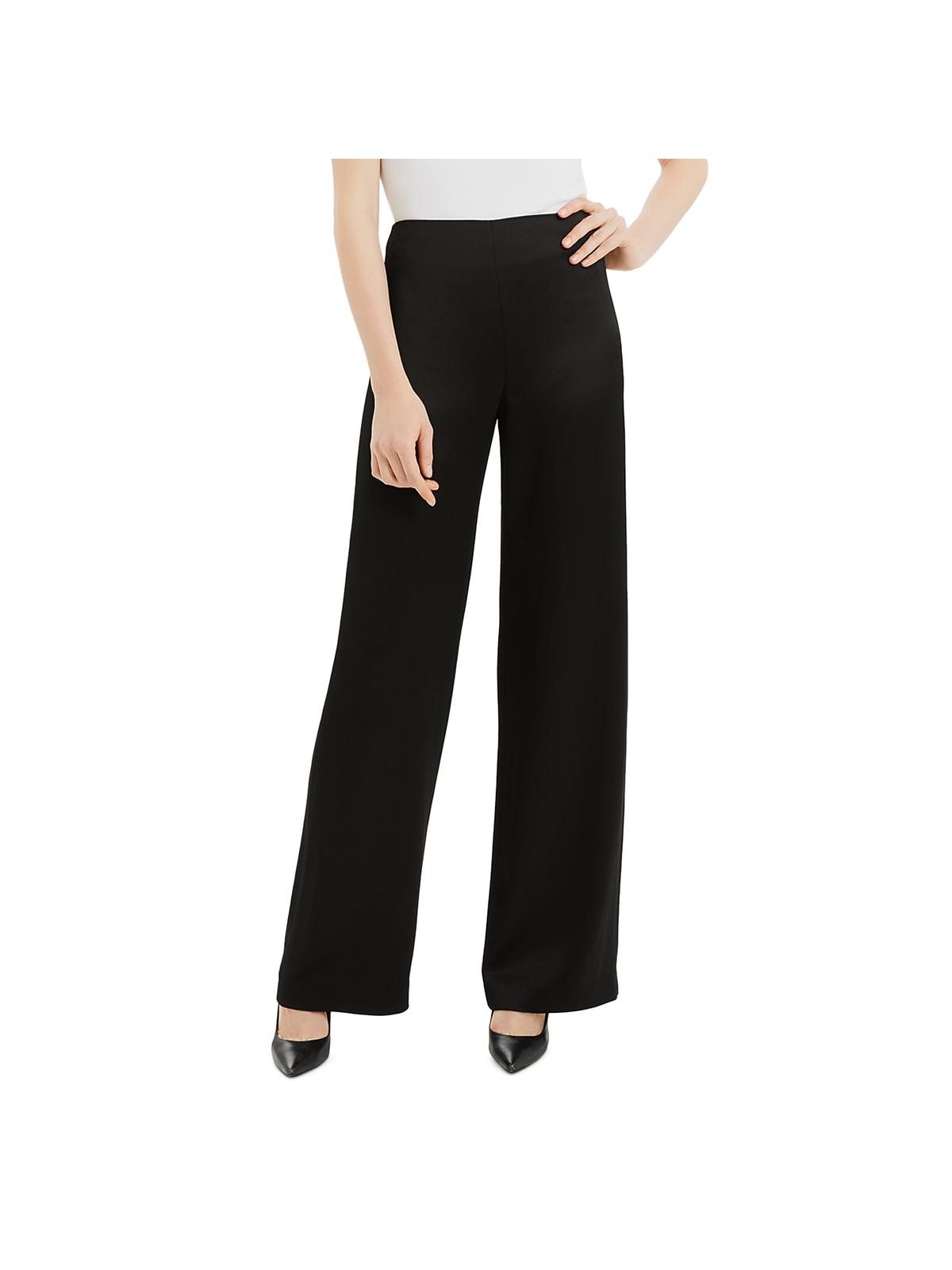Theory Womens High Rise Crepe Wide Leg 