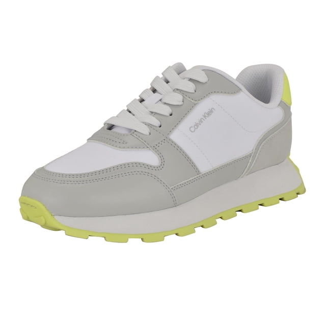 Zapatillas Calvin Klein Tulay Mujer Gris Claro Blanco Talle 6