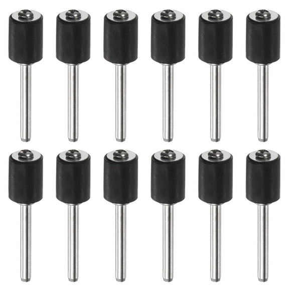 12 Packs 3/8 Inch Sanding Drum Rubber Mandrels 1/8 inch Shank Sanding Sleeve Holder for Drum Sander Rotary Grinder