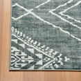 thumbnail image 2 of ReaLife Rugs Machine Washable Area Rug Runner - Living Room Bedroom Bathroom Kitchen Entryway Office - Padded Low Pile Stain Resistant Premium - Moroccan Diamond Tribal - Jax - Gray 2'6" x 8', 2 of 9