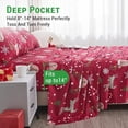 thumbnail image 2 of PC Deep Pocket Queen Sheet Set Fit Breathable Microfiber Soft Queen Size Sheet Set Hotel Style Bed Sheet Set for Women Men Flower, 2 of 8