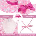 thumbnail image 3 of American Trends Baby Sun Hat Toddler Baby Girl Hats UPF 50+ Sun Protection Hat Summer Beach Wide Brim Bucket Caps Sunhat for Baby Girl Infant Kids Strawberry Flowers L, 3 of 7