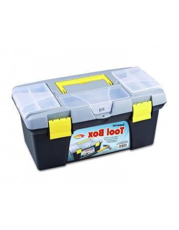 Superio Compact Tool Box with Convenient Lift Out Tray