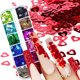 thumbnail image 4 of Pegatinas de arte de uñas para el día de San Valentín Lentejuelas de uñas de corazón 3d Suministros de uñas de corazón de amor Corazón láser Diseños de uñas acrílicas brillantes de, 4 of 5