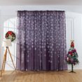 thumbnail image 6 of Virelaxpo Christmas Snowflake Pattern Curtains 2-Pack 200x100cm Polyester Fabric for Window Decor,Pink Wine Purple Green Colors for Festive Home Decoration, 6 of 6
