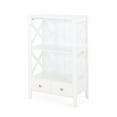 thumbnail image 4 of Spaco Luxurious White Bathroom Cabinet, Minimalistic Design, Water-Resistant, for Organized Bathrooms, 4 of 12